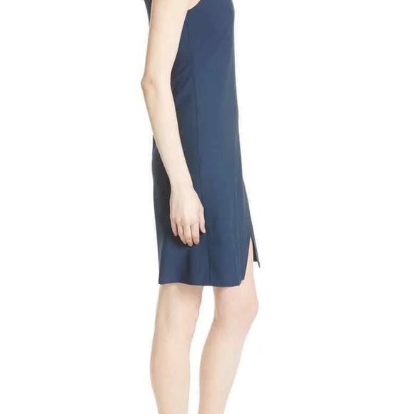 Theory Risbana Stretch Wool Sheath Dress In Sapphire Blue Size 10 - Picture 7 of 14